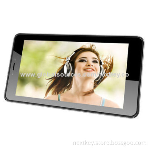 800 x 480P LED Panel 7-inch Tablet PC with MTK6572/512MB/DDR/4GB NAND Flash, Wi-Fi FrontNew